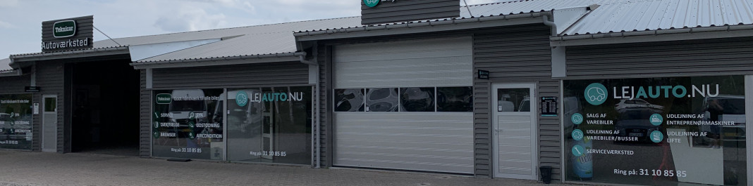 Facaden af One2move Biludlejning Holbæk