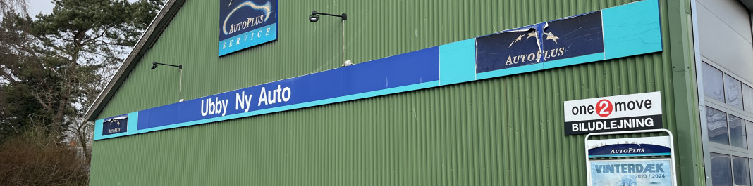 Facaden af One2move Biludlejning Jerslev Sjælland