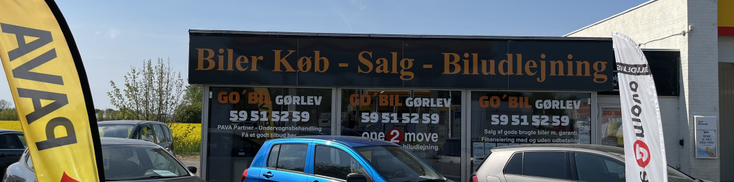 Facaden af One2move Biludlejning Gørlev