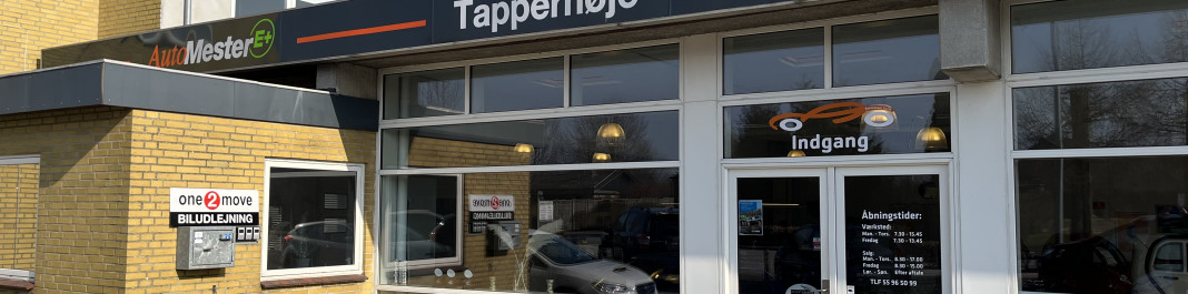 Facaden af One2move Biludlejning Tappernøje