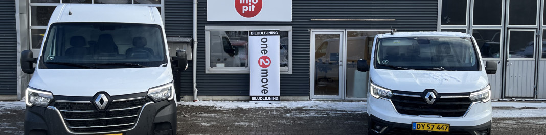 Facaden af One2move Biludlejning Amager